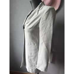 Blazer long beige — CityJen Jennyfer — Taille 34 (XS)