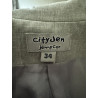Blazer long beige — CityJen Jennyfer — Taille 34 (XS)