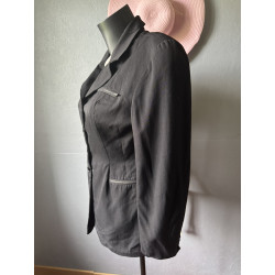 Blazer noir vintage laine — Made in France — Taille 38