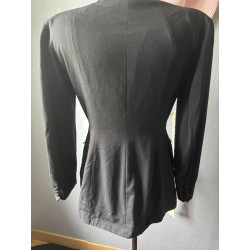 Blazer noir vintage laine — Made in France — Taille 38