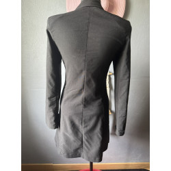 Blazer noir cintré vintage La Fleur de mon Secret Paris — Made in France — Taille 36