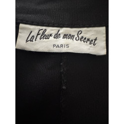 Blazer noir cintré vintage La Fleur de mon Secret Paris — Made in France — Taille 36