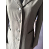 Blazer long vert olive cintré vintage — Taille 36/38