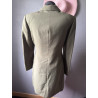 Blazer long vert olive cintré vintage — Taille 36/38