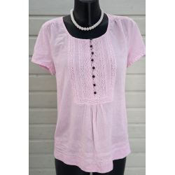 Blouse Caroll rose pastel...