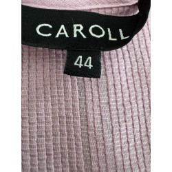 Blouse Caroll rose pastel coton broderie — taille 44 — bohème chic