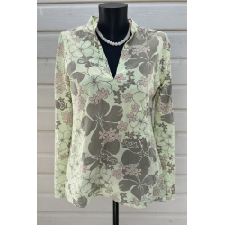 Blouse Aigle verte imprimé...