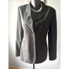 Blazer noir Camaïeu coupe droite — Veste tailleur élégante — Taille 42