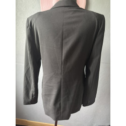 Blazer noir Camaïeu coupe droite — Veste tailleur élégante — Taille 42