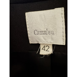 Blazer noir Camaïeu coupe droite — Veste tailleur élégante — Taille 42