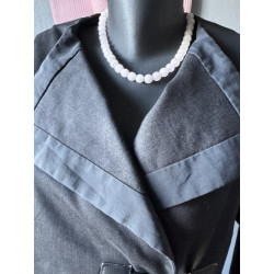 Veste noire Figure Libre coupe croisée moderne — Fermoir métal — Taille 44