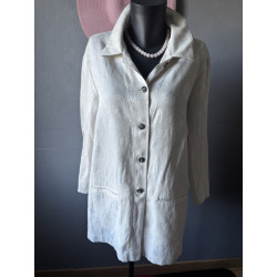 Veste longue vintage ivoire...