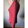 Blazer vintage rouge Pourquoi Pas Paris double boutonnage — Taille 38