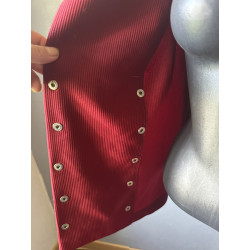 Blazer vintage rouge Pourquoi Pas Paris double boutonnage — Taille 38