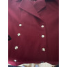 Blazer vintage rouge Pourquoi Pas Paris double boutonnage — Taille 38