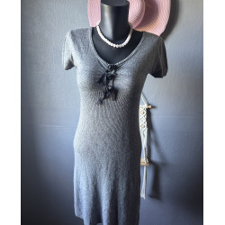 Robe maille grise...
