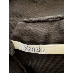 Veste noire Xanaka – Esprit Y2K bohème chic – Dentelle & perles 38-40