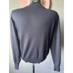Cardigan bleu marine Rodier – Maille laine – Classique intemporel 38