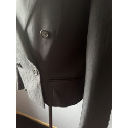 Blazer croisé Made in France – Motif discret ton sur ton – Taille 44/46