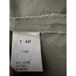 Veste Caroll vert clair / kaki – Coupe cintrée – Taille 36