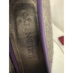 Escarpins Café Noir T38 talons 12 cm plateforme gris violet