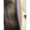 Escarpins Café Noir T38 talons 12 cm plateforme gris violet