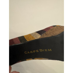 Escarpins Carpe Diem T38 talons 12 cm plateforme multicolore liège