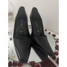 Escarpins Vicini cuir noir T41 talons 10 cm Made in Italy
