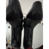 Escarpins Vicini cuir noir T41 talons 10 cm Made in Italy