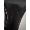 Escarpins Vicini cuir noir T41 talons 10 cm Made in Italy