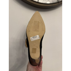 Escarpins San Marina LAMIERA noir daim bride boutons – T37