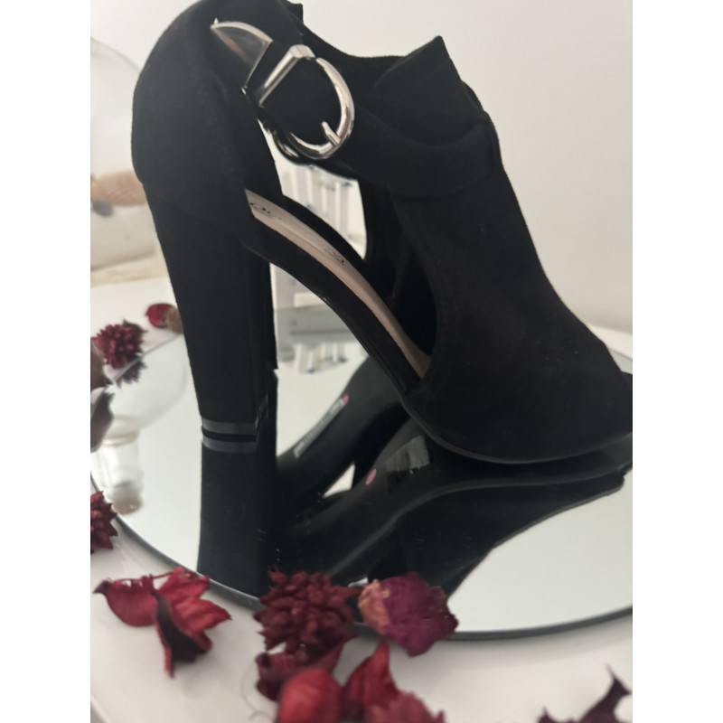 Escarpins Queen Vivi noir brillant bride cheville – T38,5 / 39