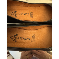 Escarpins CARMENS cuir noir talon effet bois – T38