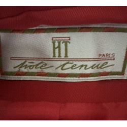 Blazer rouge vintage HT Hote Tenue – Made in France – Taille 40