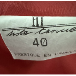 Blazer rouge vintage HT Hote Tenue – Made in France – Taille 40