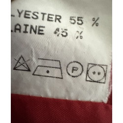 Blazer rouge vintage HT Hote Tenue – Made in France – Taille 40