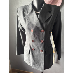 Blazer gris rayé vintage...