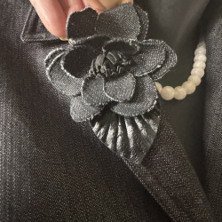 Ensemble tailleur vintage 1.2.3 Maison 123 gris – Veste cintrée & jupe sirène – T40