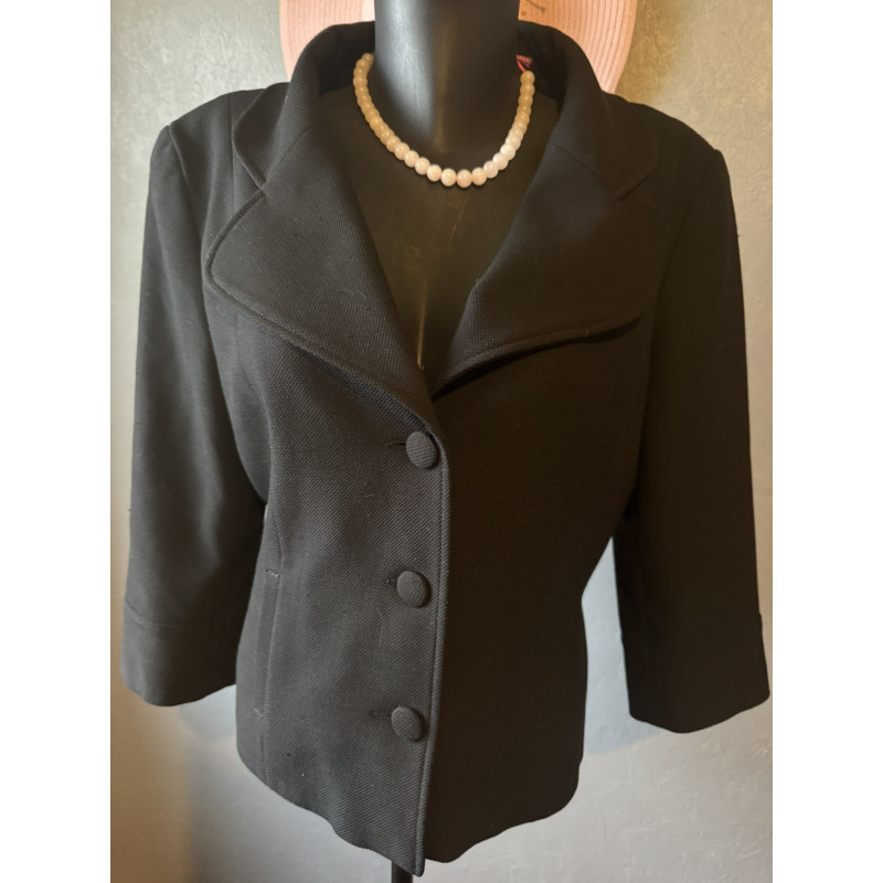 Blazer noir cintré Maison 123 (ex 1.2.3 Paris) – Taille 44