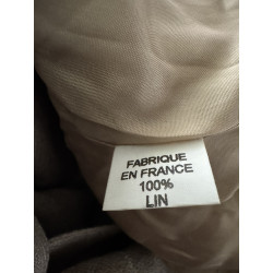 Blazer long vintage Marie Brunon Paris en lin – Taille 38 / 40 – Fabriqué en France