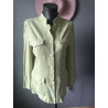 Veste vintage vert pastel col officier La City Paris – Taille 36