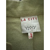 Veste vintage vert pastel col officier La City Paris – Taille 36