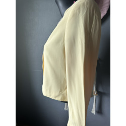 Blazer vintage jaune pastel Madelios Madame Paris – Made in Italy 46-48