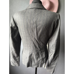 Blazer Zara Woman laine rayures fines – Taille 38