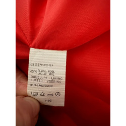 Blazer rouge vintage Weinberg Paris – laine – boutons dorés – T44 – années 90