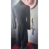 Robe blazer longue noire vintage – Coupe cintrée – Années 90