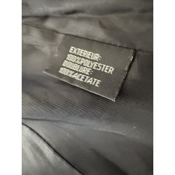 Robe blazer longue noire vintage – Coupe cintrée – Années 90