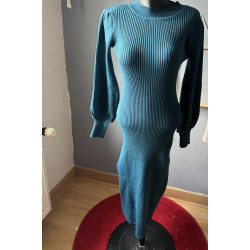 Robe pull côtelée taille L 40