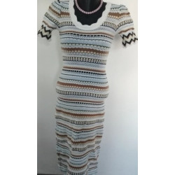 Robe tricotée vintage à...