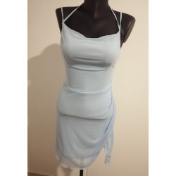 Robe dos nu bleu ciel taille S